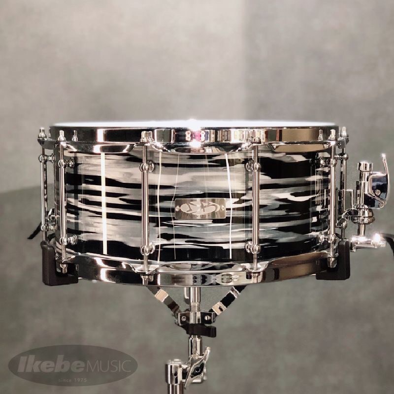 Drummers Base JY Custom Snare Maple 8ply/14×6/10テンション Black Oyster Wrapの画像